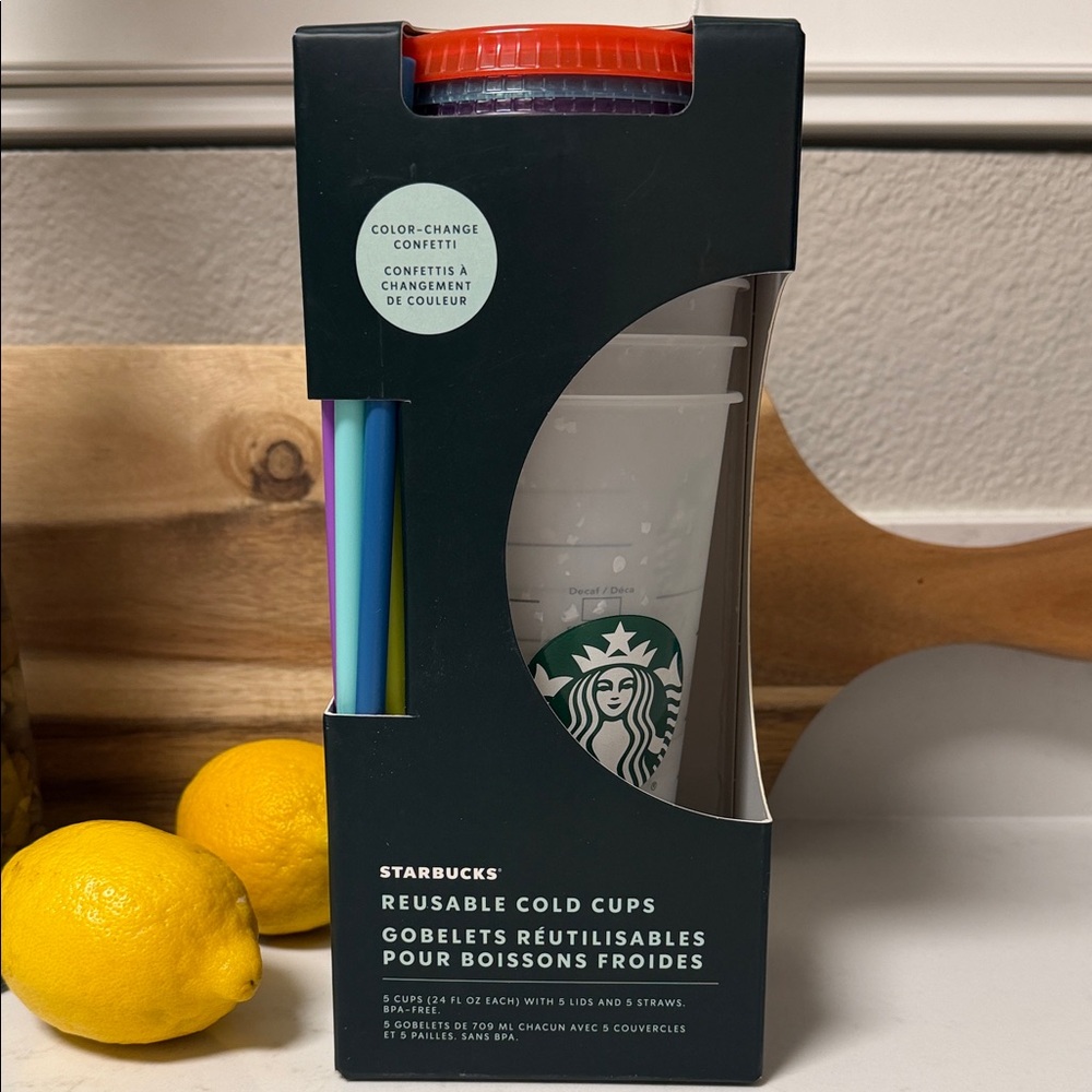 Starbucks Color-Changing Cold Cups with Straws